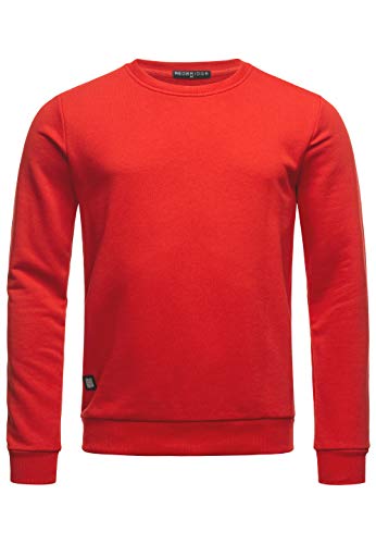 Red Bridge Herren Crewneck Sweatshirt Pullover Premium Basic,Rot-ii,S