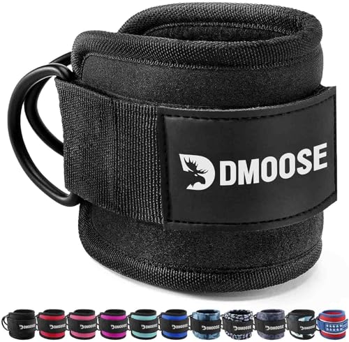 DMoose Fußschlaufen Kabelzug - kickbacks fußschlaufe - Fußmanschetten Kabelzug, Kabelzug Fußschlaufen für Fitness Training - Ankle Straps Fußschlaufen Fitness Accessories für Frauen und Männer