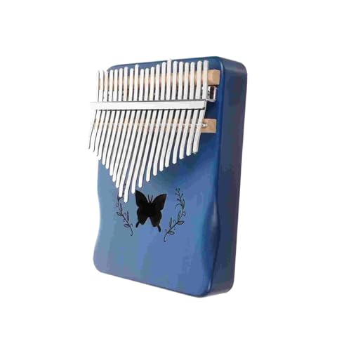 Kalimba Klavier 21 Hinweise Daumen Tragbare Finger Blau Holz Platz Schlüssel Hand Kalimbac