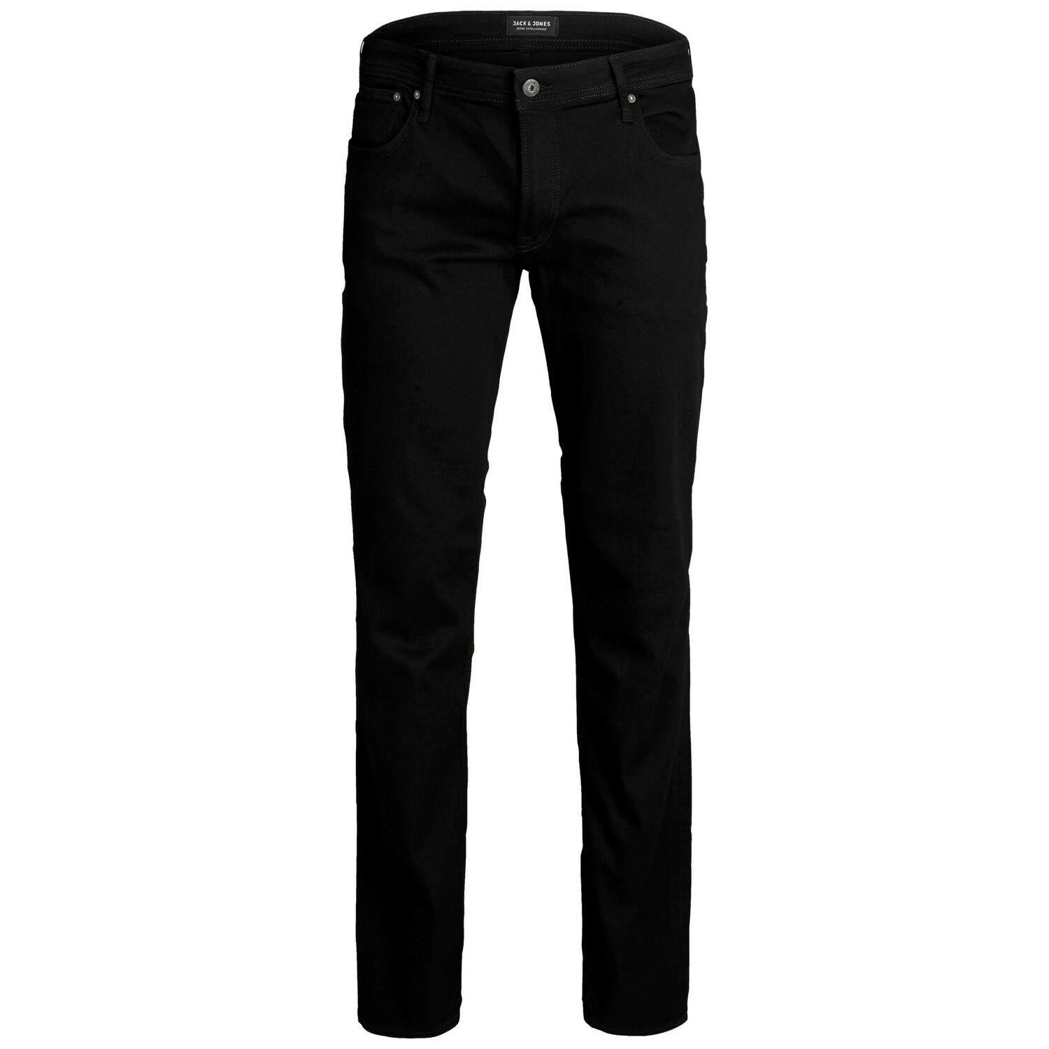 JACK & JONES Herren Jjitim Jjoriginal Am 816 Plus Noos Slim Jeans, Black Denim, 44W 36L EU