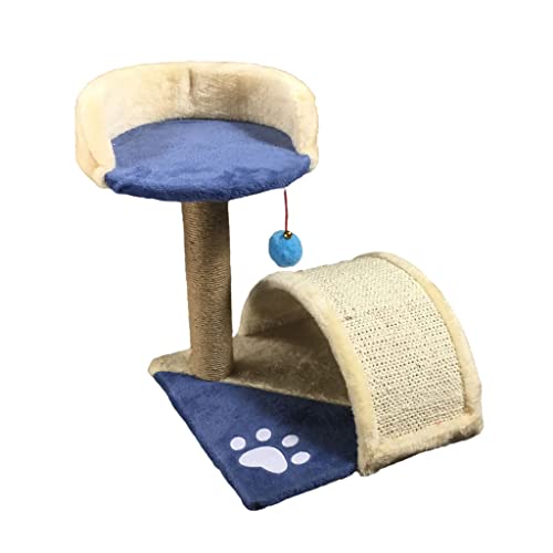 Katzenbaum Katzenhaus Katzenhaus Kratzbaum Katzenklettergerüst mit Sisalseil Katzenbett und Katzenbaum Interaktiver baumelnder Ball Katzenturm Kätzchen Möbel