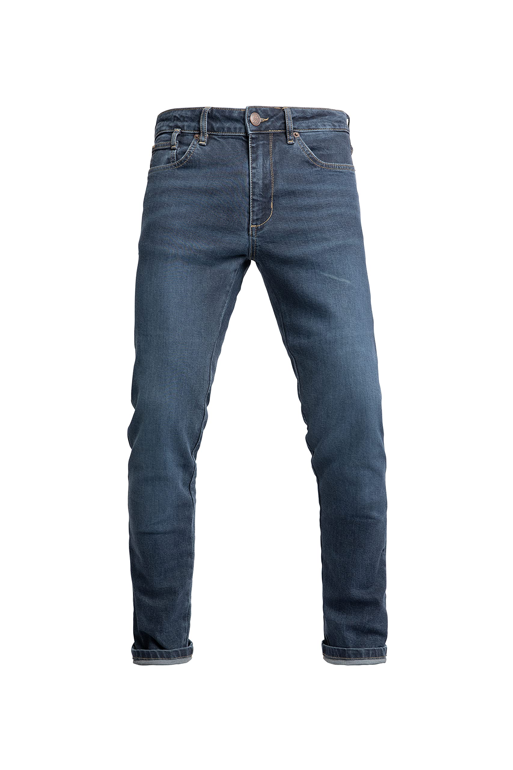 John Doe Pioneer Monolayer XTM Motorrad Jeans Herren Protektoren Indigo 31/34