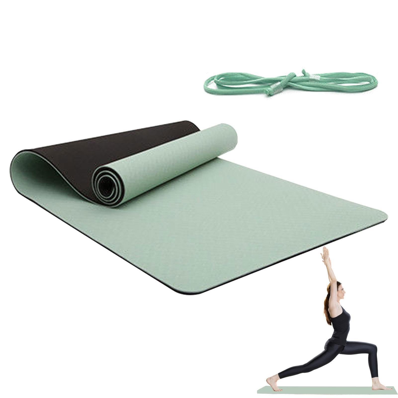 Yogamatte, faltbare Yogamatte, rutschfeste Pilatesmatte, 183618 mm/183616 mm/183686 mm, Trainingsmatte, Fitnessmatte mit Tragegurt, wiederverwendbar, dicke Gymnastikmatte für Yoga, Pilates,