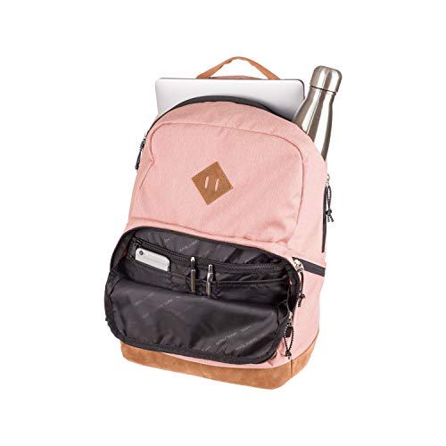 Rucksack Pure Eco Concept Terra, mit 2 Fächern, Laptopfach, Seitentaschen, gepolsterter Rücken, verstellbare Schultergurte, ca. 30 x 45 x 21 cm, 28 Liter