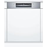 Bosch SMI4HAS48E Serie 4 Smarter Geschirrspüler integriert, 60 cm breit, Besteckkorb, Made in Germany, Silence Programm besonders leise, Extra Trocknen auf Knopfdruck