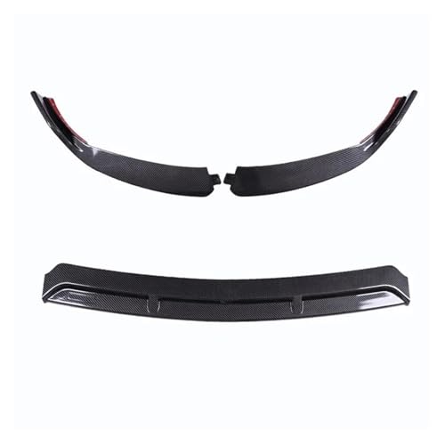 Splitter Frontschürze Lip Body Kit Spoiler Splitter Diffusor Für Benz C Klasse W205 C205 Für Coupe C200 C250 C260 C300 C400 C450 Frontlippe(Carbon Fiber 19-21)