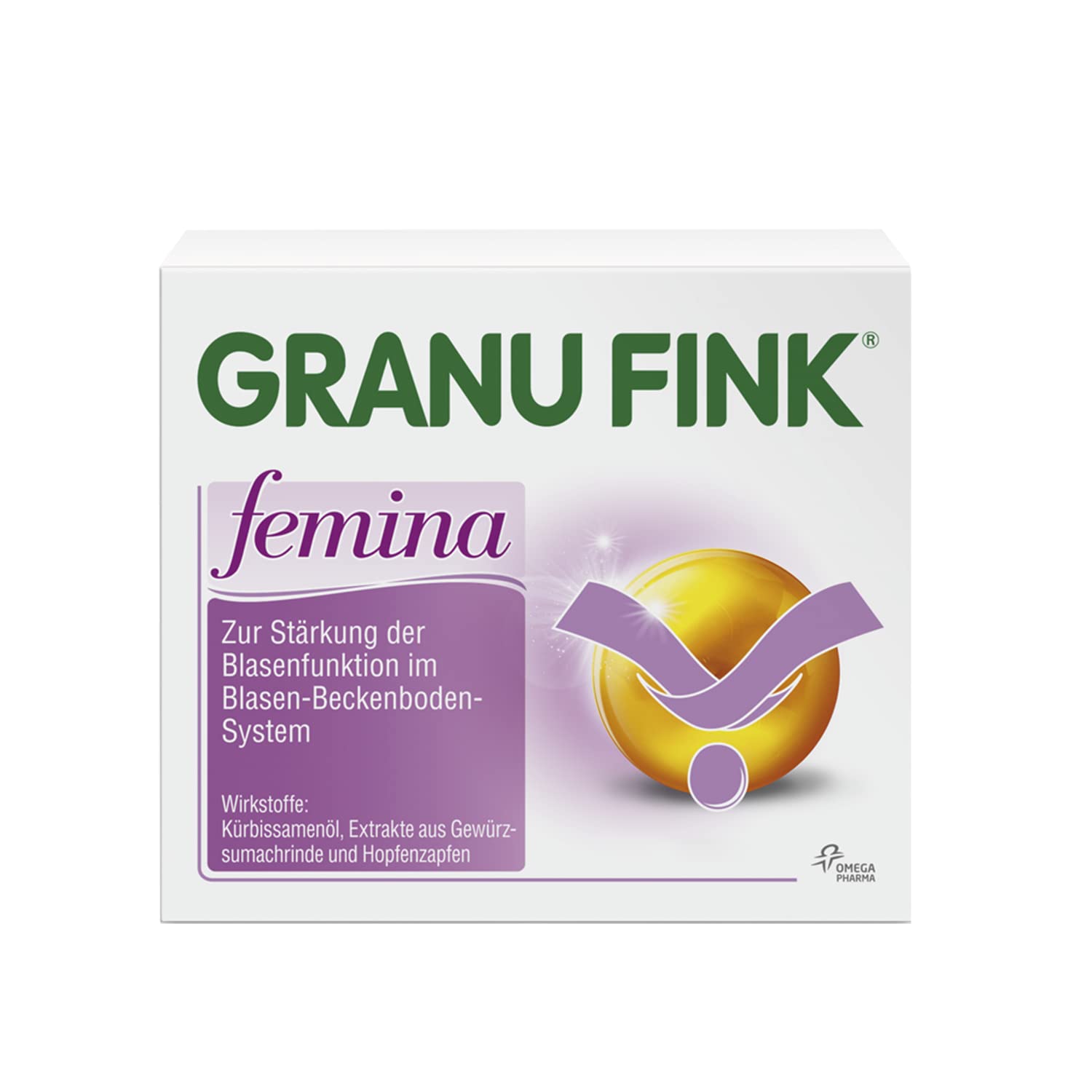 GRANU FINK® femina - traditionelles pflanzliches Arzneimittel zur Stärkung der Blasenfunktion - bei Inkontinenz und Blasenschwäche von Frauen - 1 x 60 Hartkapseln