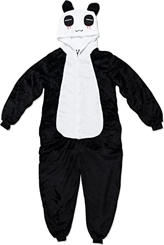 Katara 1744 - Panda Kostüm-Anzug Onesie/Jumpsuit Einteiler Body für Erwachsene Damen Herren als Pyjama oder Schlafanzug Unisex - viele Verschiedene Tiere