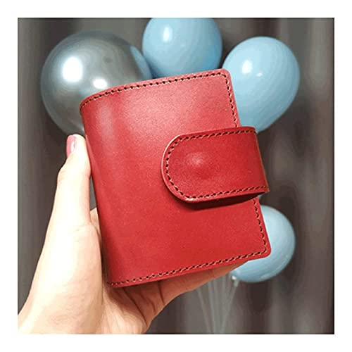 Taschenbuch Mini Journal, Notizbuch Mini-Notizbuch Taschentagebuch Kreative Mode Tragbares Loseblatt Leder Augenschutz Kleiner Notizblock Geschenk Z Journal(Red)