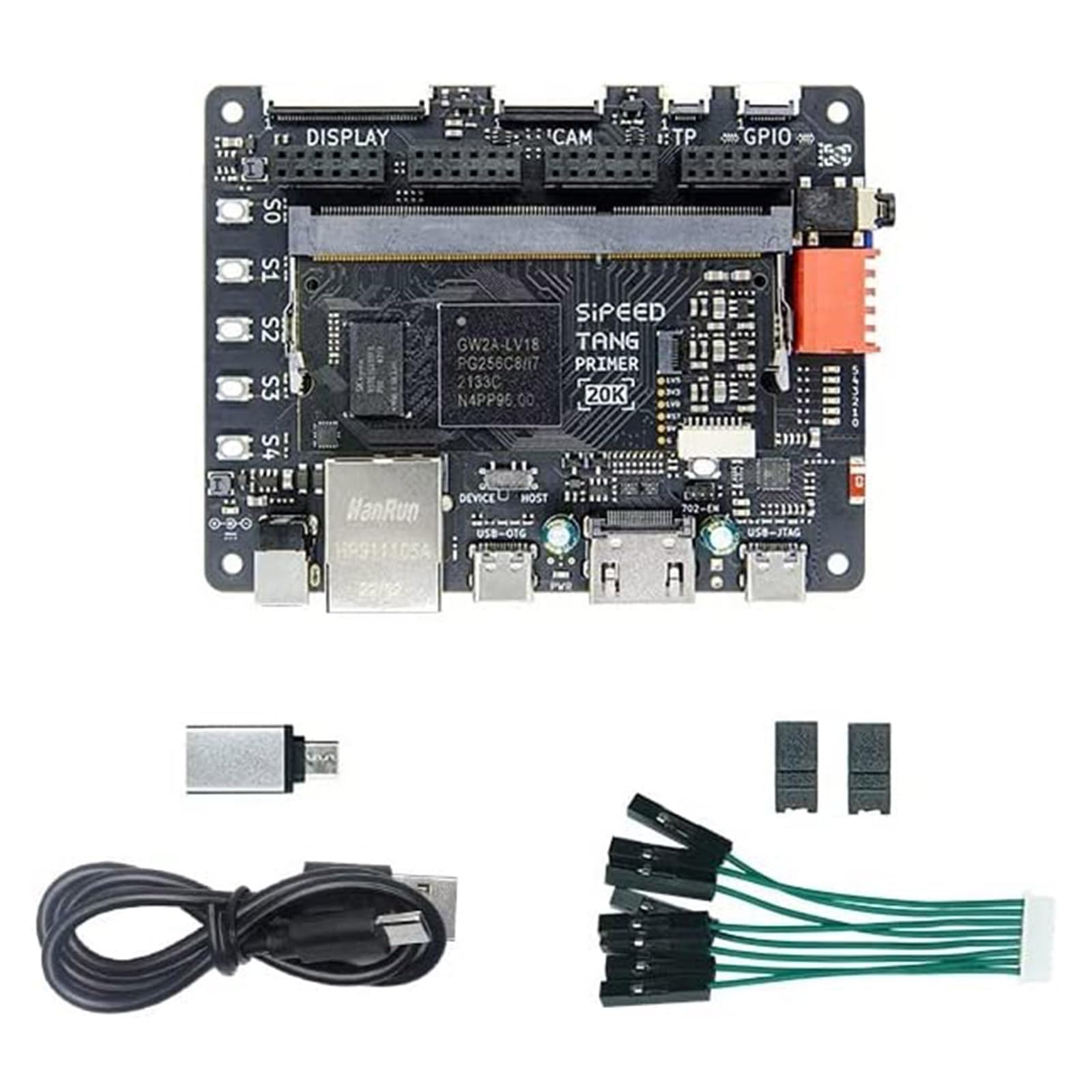 Mllepjdh Primer 20K FPGA Entwicklungsboard Mit Und Ethernet Phy RJ45 Mehrere Interne Ressourcen Mit Dock Board Primer 20K FPGA Entwicklungsboard MCU Mit LUT4 PMOD 4 Für RISC V Embedded