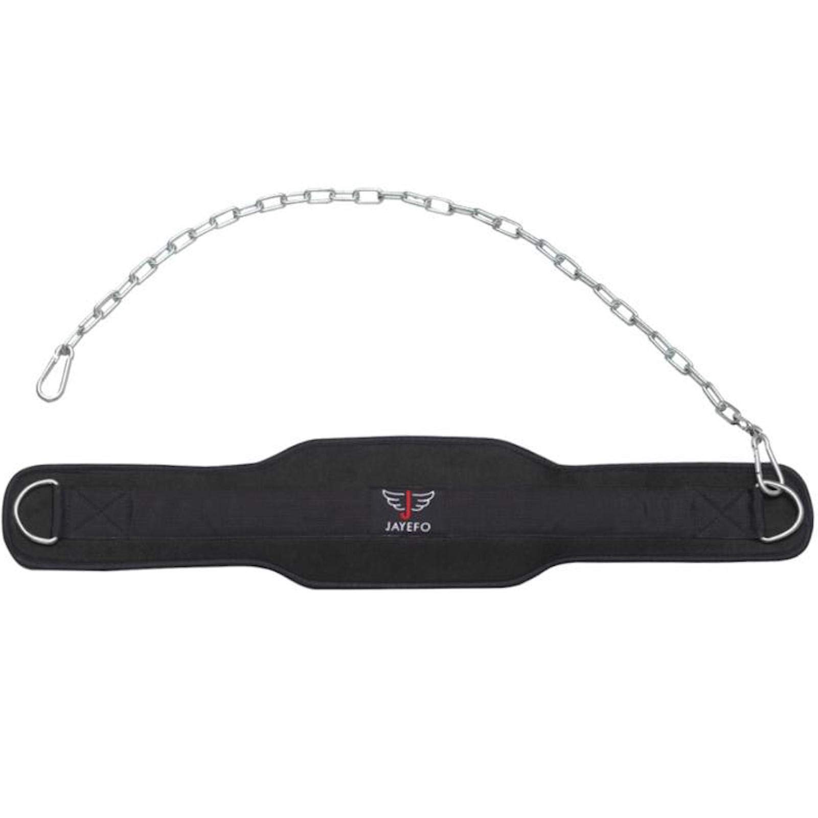 Jayefo Dip Belt für Gewichtheben - GYM Workout Pull Ups Gürtel mit Kette - Industriestärke - Neopren Taille für Crossfit, Gewichtheben, Kniebeugen, Training, Fitness - Männer & Frauen (36 Zoll)