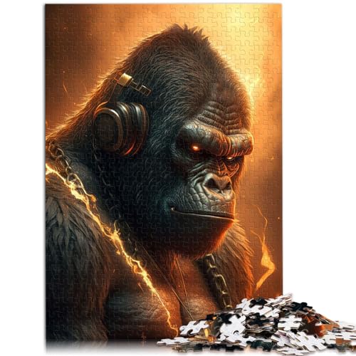 Puzzles Geschenke Spielzeug Gorilla Producer für Erwachsene 1000-teiliges Puzzle aus Holz Jedes Teil ist einzigartig - Anspruchsvolles Familienspaßspiel 1000 Teile (50 x 75 cm)