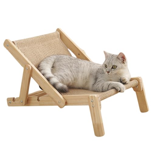 AOpghY Katzen -Sisal -Stuhl, 20x14,6x13.3 Einstellbares Holz -Ersatzkatze, Ersatz Sisal Cat Croboker, tragbare Katzenliege für Innenhütten für Haustiervorräte