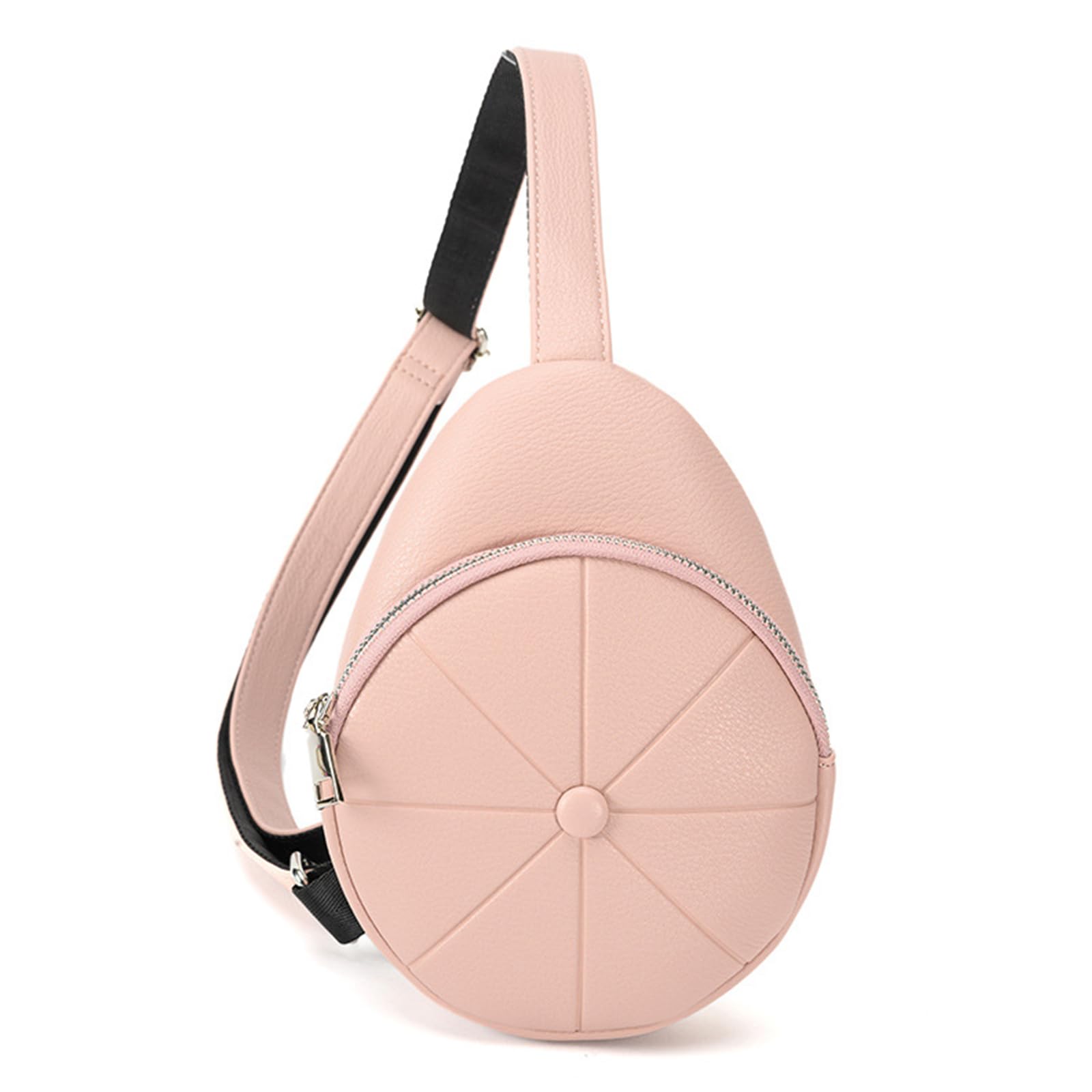 TAKOXIA Tasche für Damen, 2023 neue Bauchtasche für Mädchen und Frauen, Crossbody-Tasche, Brusttasche, modische PU-Taschen, vielseitige, trendige Hüfttasche, rose, As shown in the figure