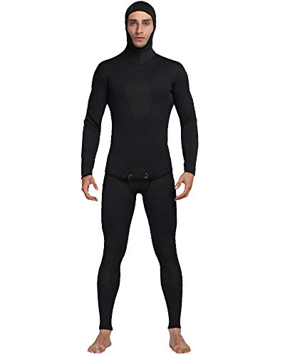 YOUCAI Herren Neoprenanzüge 3mm Premium Neopren Schwimmen Tauchen Schnorcheln Surfen Tauchanzug Overall für Spearfishing, Schnorcheln, Surfen, Kanufahren, Tauchanzug MY011Two S