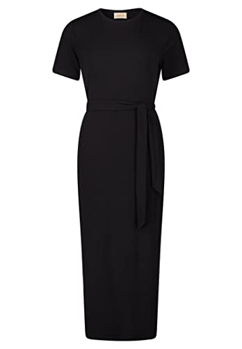 Cartoon Damen Jerseykleid mit Rippenstruktur Schwarz,40