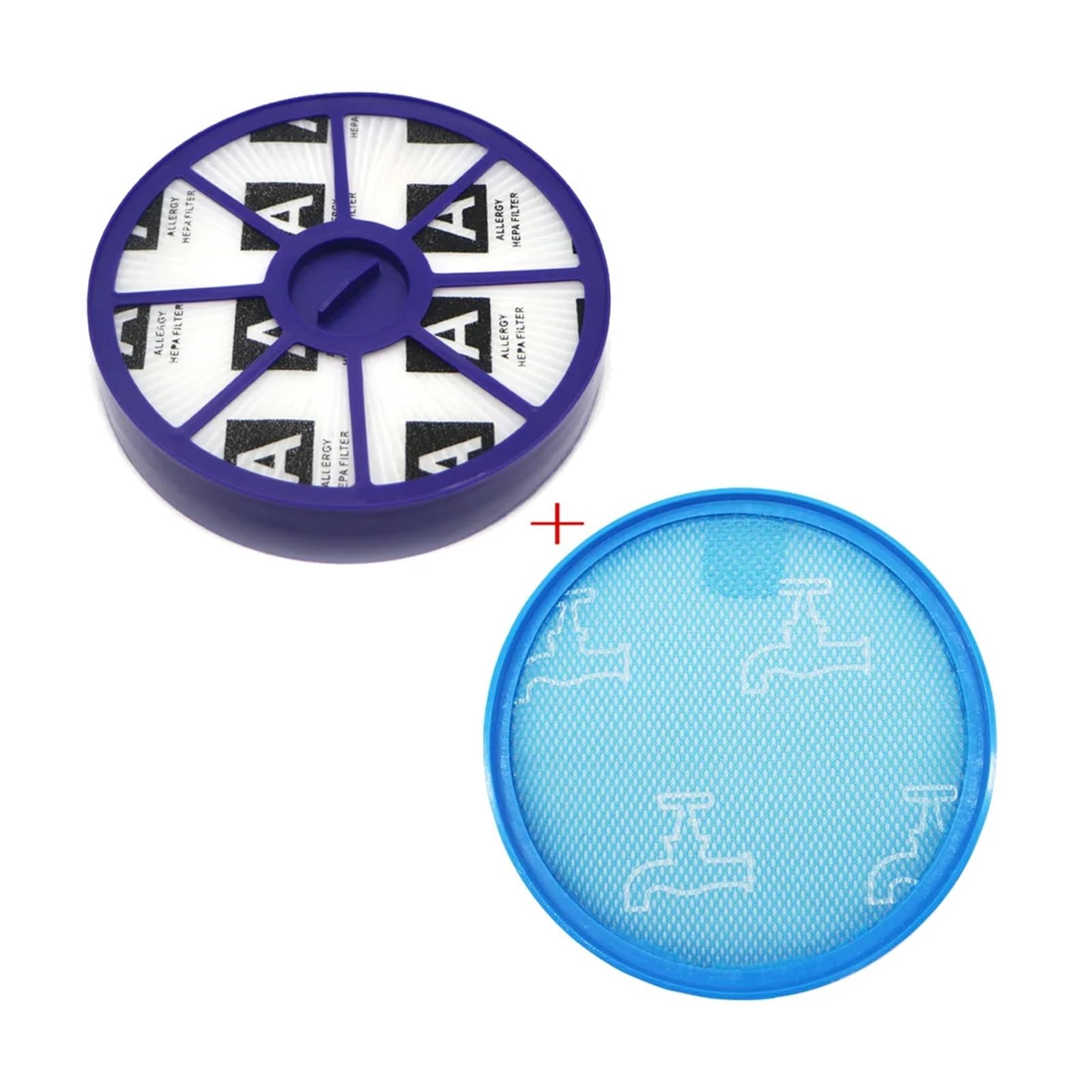 HEPA-Filter-Set vorne und hinten, kompatibel mit Dyson DC19 DC20 DC21 DC29 Vor- und Nachfilter, oberer und unterer Motorfilter, Staubsauger-Ersatz