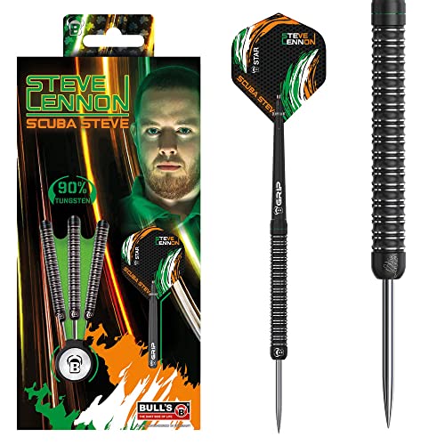 Bull's Steve Lennon Dart, Schwarz, 24 g