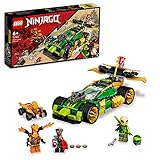 LEGO 71763 NINJAGO Lloyds Rennwagen EVO, Auto-Spielzeug ab 6 Jahren mit Rennauto und Schlangen-Figuren