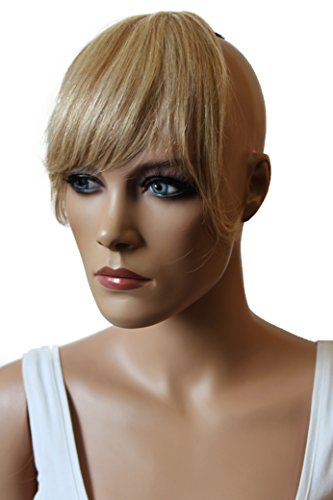 CAISHA by PRETTYSHOP 100% ECHTHAAR Pony Haarteil Haarverdichtung Haarverlängerung Blond Mix H313a