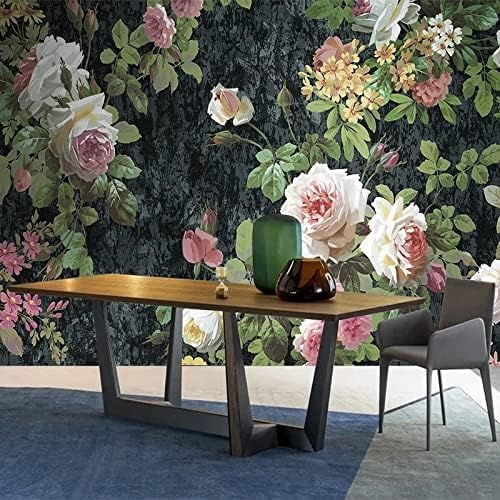 XLMING Handgemalte Gartenpflanzen Und Blumen 3D Tapete Home Dekoration Wohnzimmer Sofa Schlafzimmer Tv Hintergrund Wand-430cm×300cm