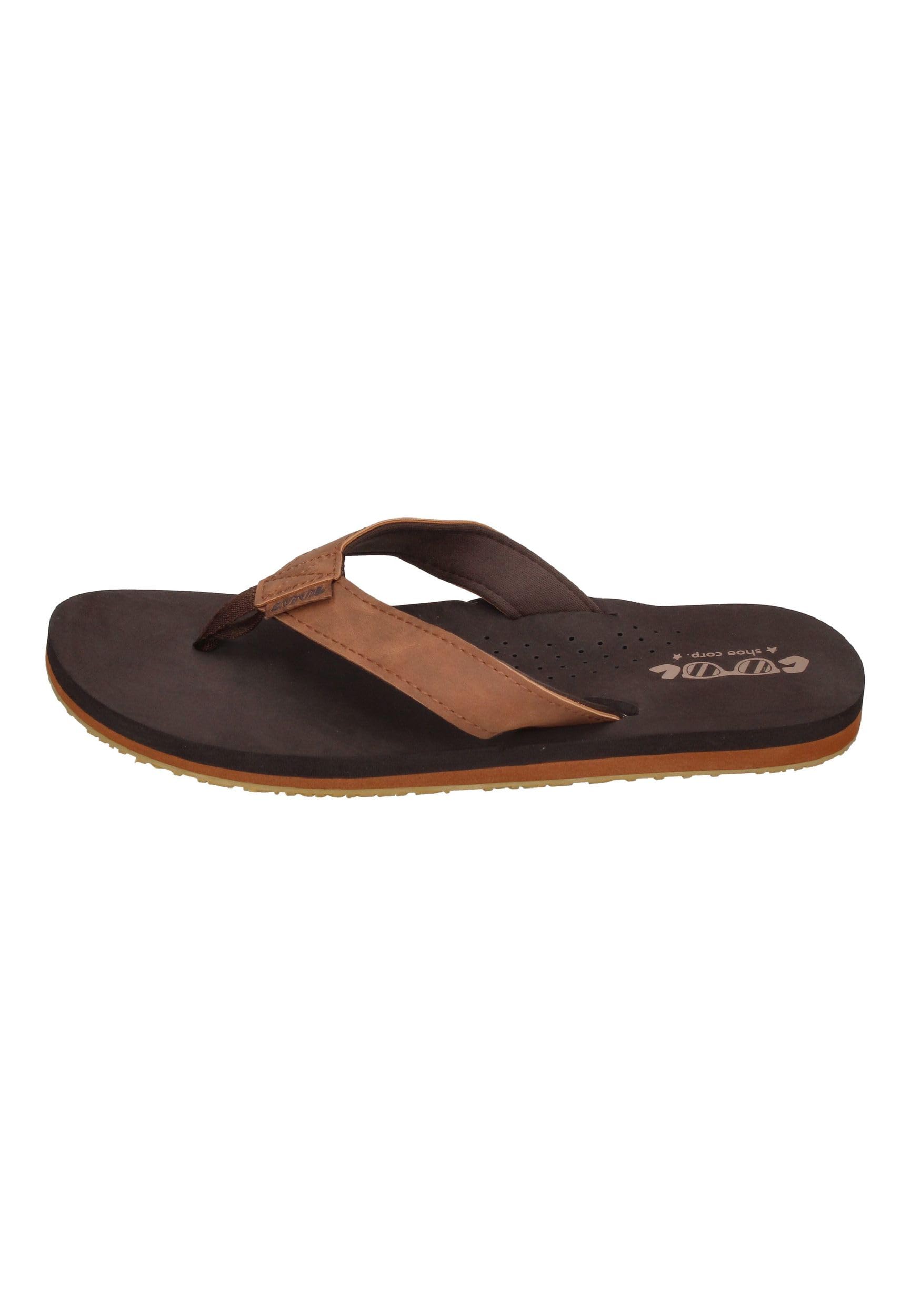 COOL shoe corp. Herren Sin Flip Flops, braun, 40 EU