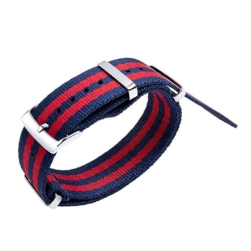 IOTUP 20 mm schweißfestes, weiches Uhrenarmband aus Segeltuch, Nylon, Uhrenzubehör, passend für Omega-Armband für Speedmaster 300 AT150 Aqua Terra Gürtel, 21 mm, Achat