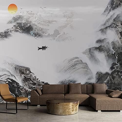 XLMING Tinte Und Landschaft 3D Tapete Home Dekoration Wohnzimmer Sofa Schlafzimmer Tv Hintergrund Wand-150cm×105cm