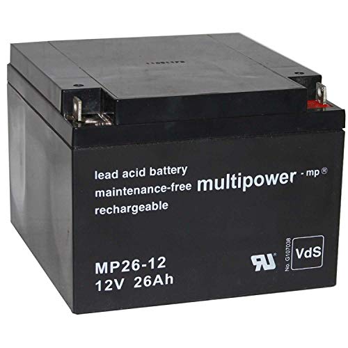 VS-ELECTRONIC - 242302 Multipower Blei-Akku MP26-12 Pb 12V/26Ah Akku 40428831 117381