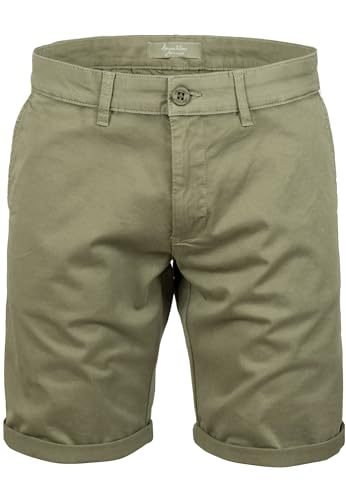 Amaci&Sons Herren Chinoshorts Männer Kurze Bermuda Hose Regular Fit 7030 Olive W38