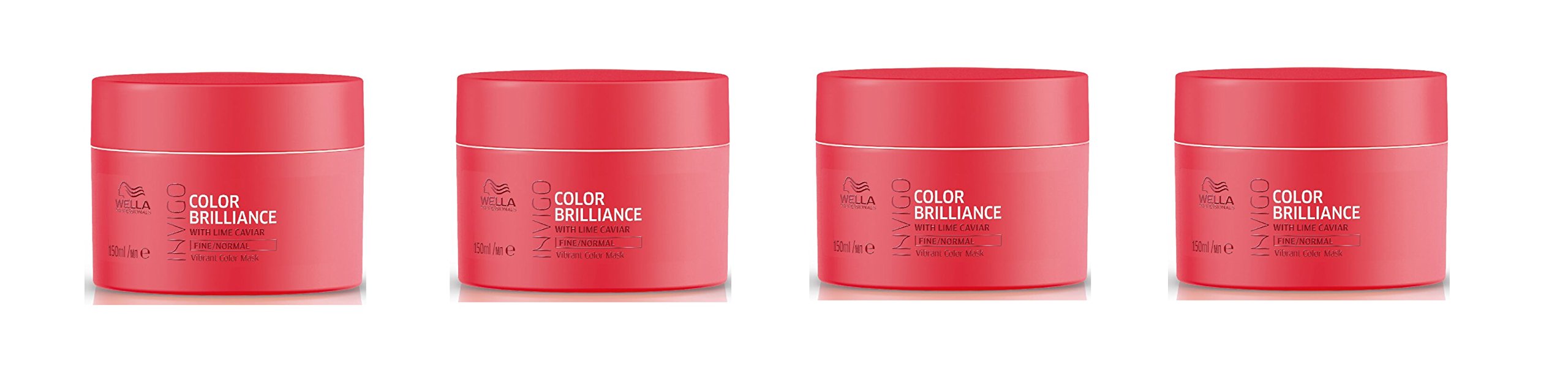 Wella INVIGO Color Brilliance Vibrant Color Fine/Normal Mask 150ml x4