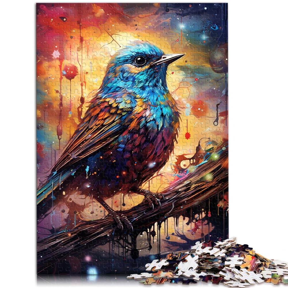 Puzzle, Lernspiele, Malerei, Kunst, Spatz, 1000-teiliges Puzzle, Holzpuzzle ganze Familie und die 1000 Teile (50 x 75 cm)