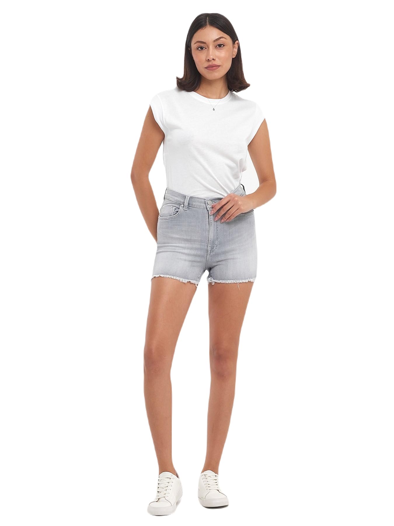 LTB Jeans Damen Carola Jeans-Shorts, Darena Wash 55097, Small