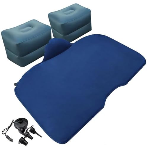 GLILAR Auto Luftmatratze Luftbett Auto Aufblasbares Bett Autozubehör Hinten Schlafmatratze Schlafmatratze Luftkissenbett Auto Reisebett Aufblasbare Luftmatratze(Blue,Size 1)