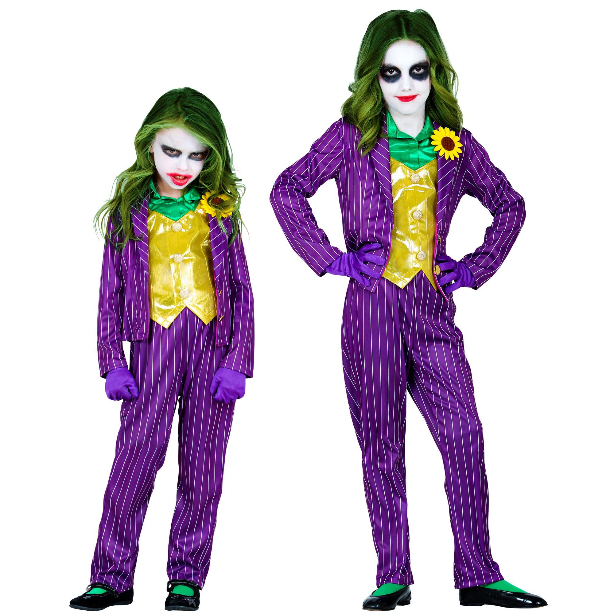 W WIDMANN MILANO Party Fashion - Kinderkostüm Evil Clown, Joker, Psycho, Killer, Halloween