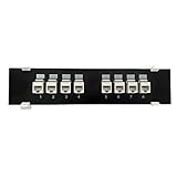 Qsvbeeqj 8 Ports Für 6 Werkzeugloses UTP Netzwerkmodul Patchpanel RJ45-Netzwerkkabel Adapterbuchse Ethernet Verteilungsrahmen