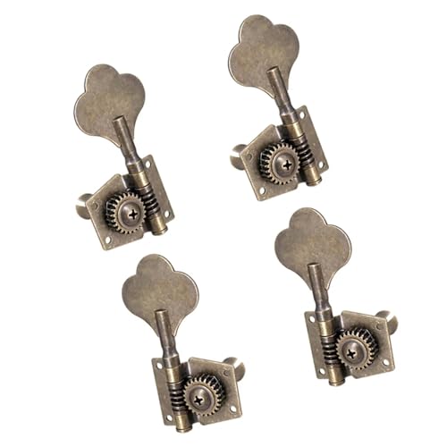 Strings Tuning Pegs Mechaniken Für Gitarre 4 offene Stimmwirbel für E-Bass für Ukulele, Bass, E-Gitarre, Folk-Gitarre (Color : 3)