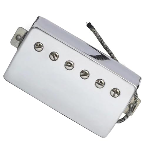 Humbucker-Hals-Tonabnehmer-Set für E-Gitarre, verchromte Metallabdeckung, Ersatzteile Single-Coil-Tonabnehmer