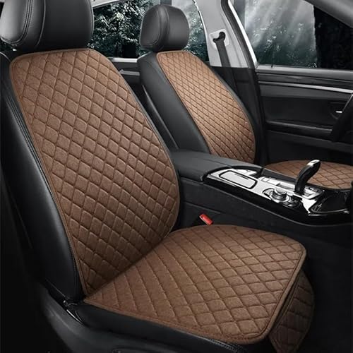 YUEGOO Sitzbezüge Auto Set für L-and Rover Evoque(4door) 2012-2018, Autositzbezüge Komplettes Set Auto Sitzunterlage Anti-Rutsch Atmungsaktiv Sitzauflagen mit Rückenlehne, A/Brown