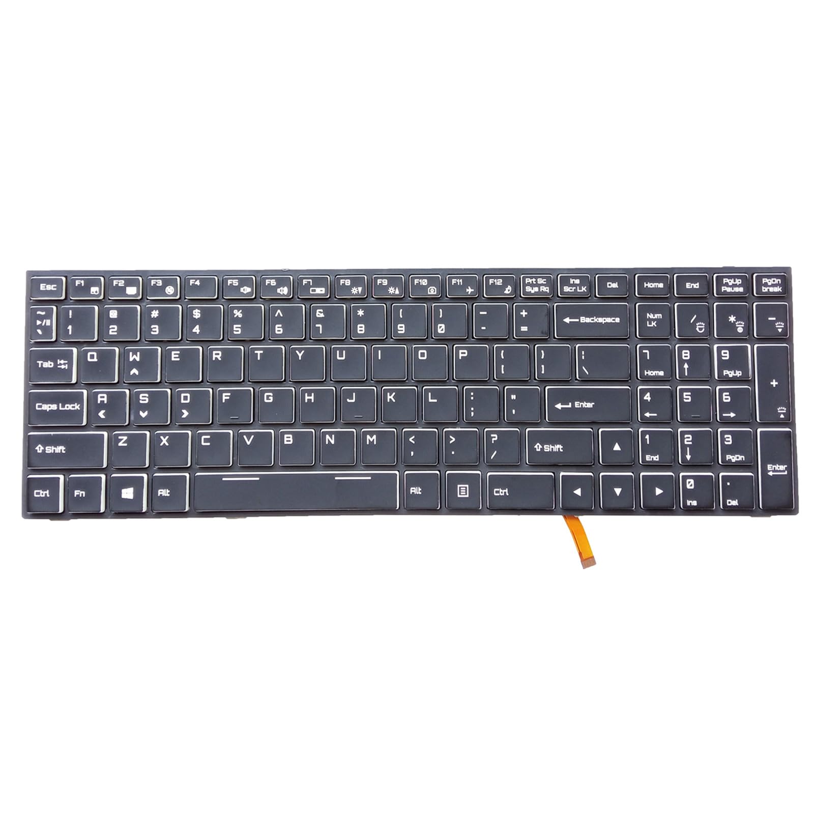 Bydezcon Laptop-Tastatur für Hasee Z7-SP7D1 SP7S1 SP5D1 G7 Z8-SL7S2 KP7S1 KP7S2 P650 Laptop US-Tastatur, bunte Hintergrundbeleuchtung, Ersatz für Laptop-Tastatur-Ersatz