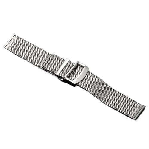 THBGTCNQ Uhrenarmband aus gewebtem Edelstahlnetz, 20 mm, 22 mm, Universal-Uhrenarmband, Uhrenarmband mit Schnellverschluss, geeignet for Smartwatches, Quarzuhren(20mm)