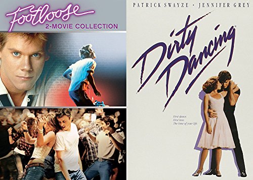 Dirty Dancing DVD Set & Footloose Original 3-pack Music 80's Set + Footloose 2011 Triple movie