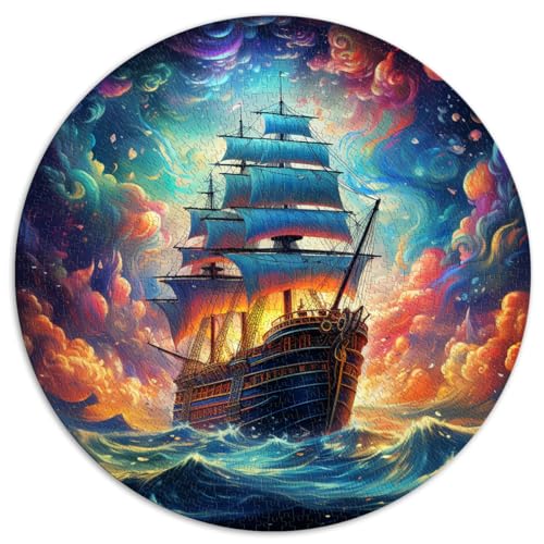 Puzzle | Puzzle Piratenschiff 1000 Teile 67,5 x 67,5 cm Lernspielzeug Familienspiel Stressabbau Schwieriges Herausforderungspuzzle