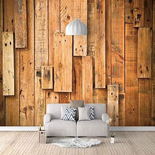 Vintage Holzplanken-Muster 3D Tapeten Wanddekoration Fototapete Sofas Wohnzimmer Wandbild Schlafzimmer-350cm×256cm