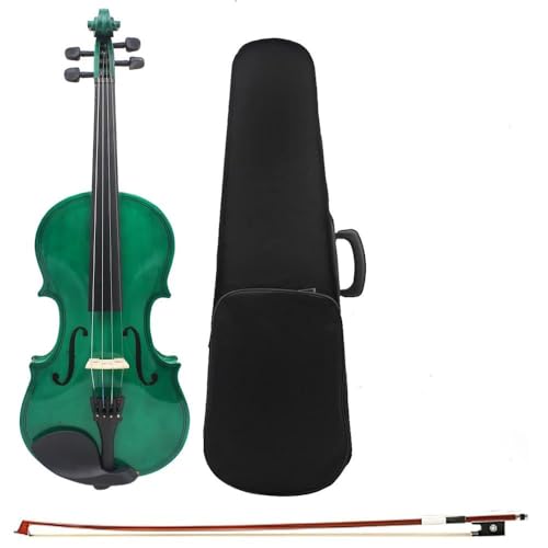 Standard Violine 4/4 Violine Geeignet Für Anfänger Student Violine Sets(4-4Green Set)