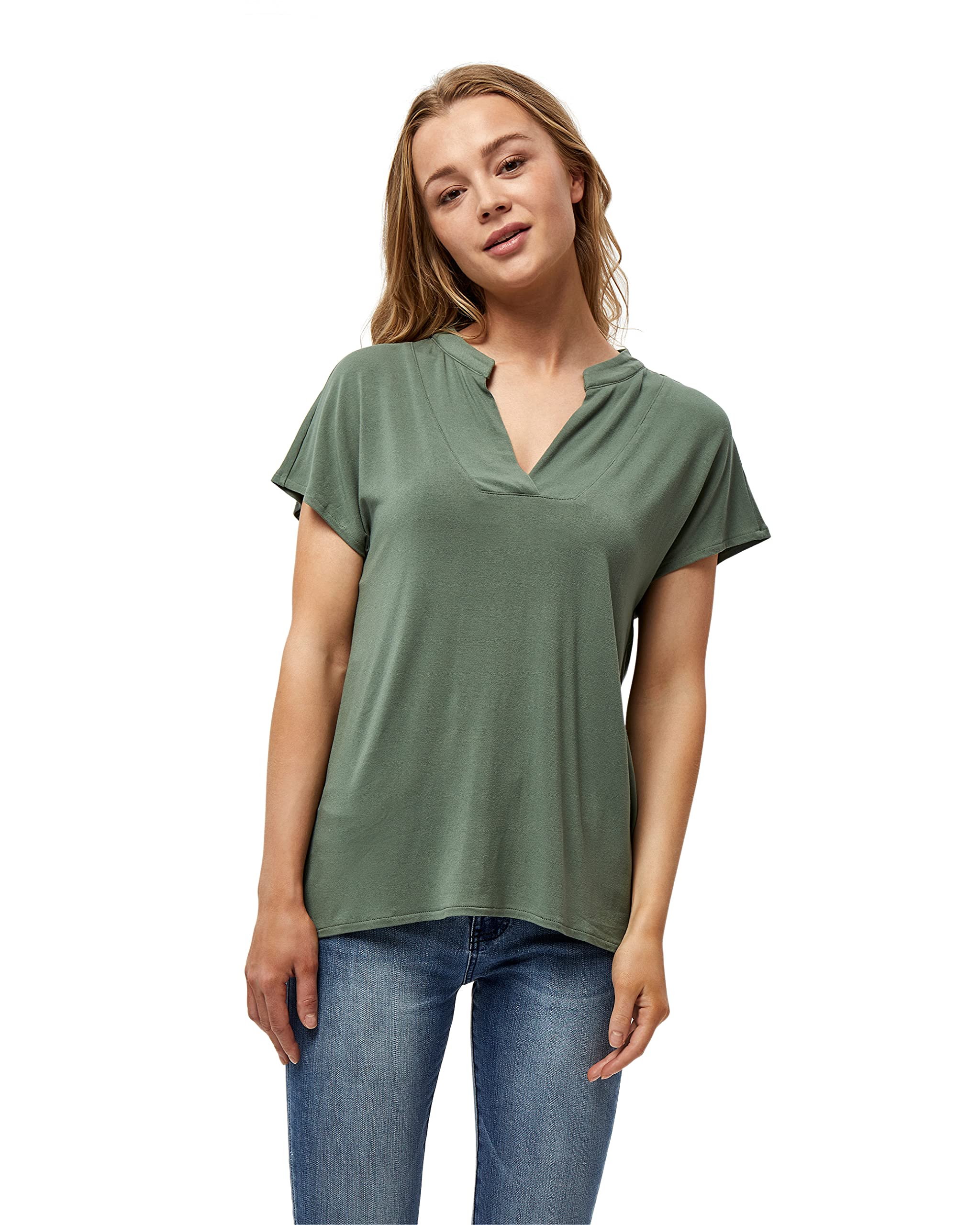 Peppercorn ,Women's ,Rosalinda Tee, 3605 LAUREL WREATH GREEN ,XL