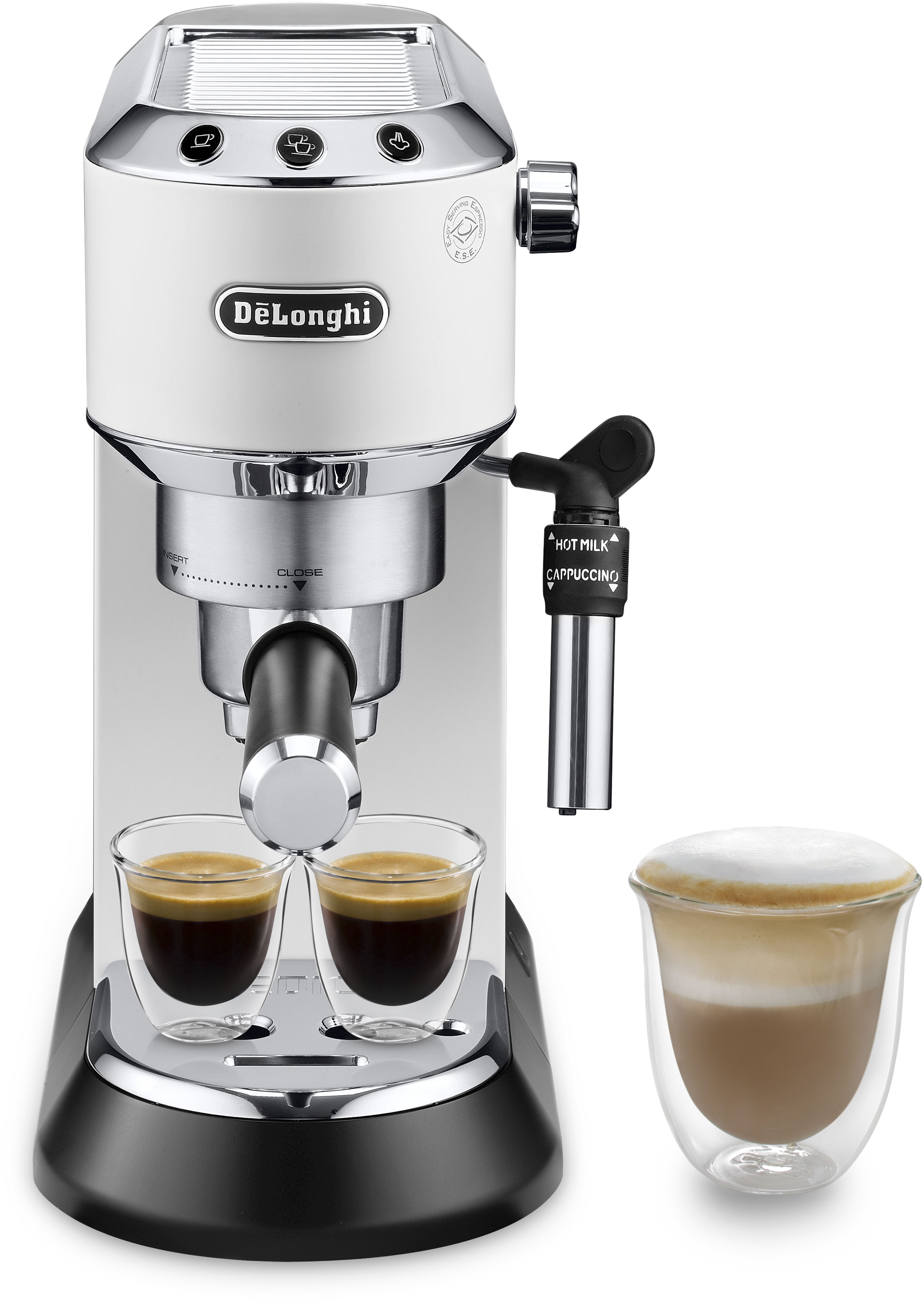 DeLonghi Espressomaschine "Dedica Style EC 685.W", Siebträger, 1350 Watt, 15 Bar