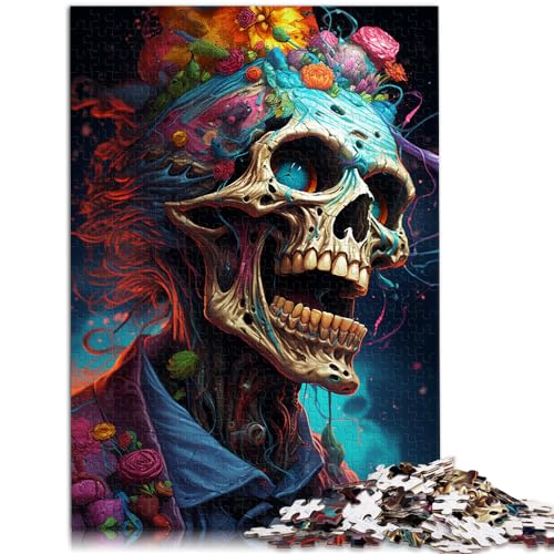 Puzzles für farbenfrohe psychedelische Gangster-Zombies. Lustige Puzzles für Erwachsene, 1000-teiliges Holzpuzzle, Entspannungspuzzlespiele, Denksportaufgaben (50 x 75 cm)