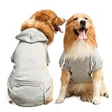 Hunde-Wintermantel, Haustierjacke, kariert, wendbar, für kaltes Wetter, Hundekleidung, passend für kleine, mittelgroße und große Hunde (Grau, L (4,5–6 kg)