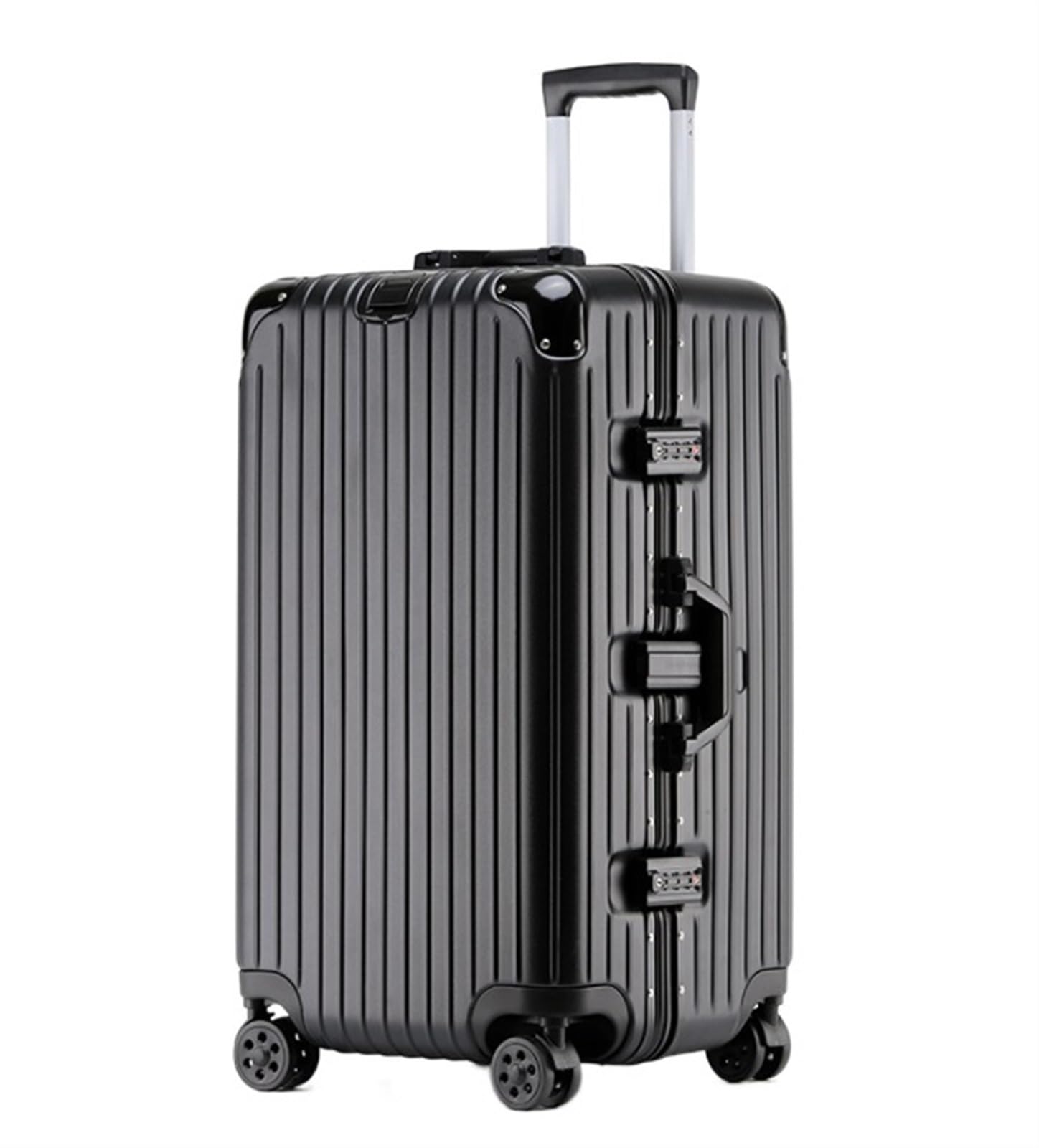 RUVOO Koffer Trolley Reisekoffer Gepäck 24-Zoll-Koffer Mit Breitem Griff, Hartschale Mit Aluminiumrahmen, TSA-Schloss Mit Spinnerrädern Koffer Gepäck Rollkoffer (Color : B, Size : 24inch)